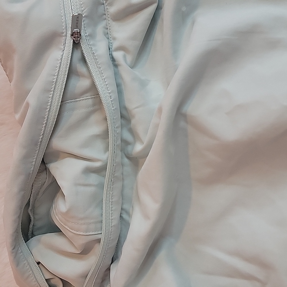 NWT Athleta Mint Green Everywhere Windbreaker Jacket w/ Hidden Hood. Small - Picture 10 of 12
